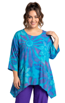 Tuniek Loes - blauw lila