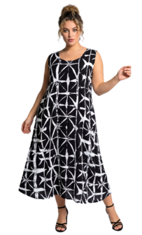 Jurk Lois - zwart wit