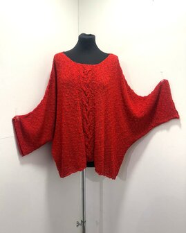 Billy trui Irma kabel - rood