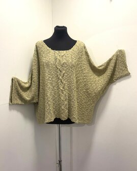 Billy trui Irma kabel - licht kaki