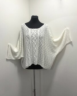 Billy trui Irma kabel - wit