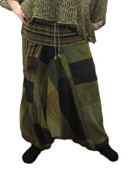 Harembroek zakje patch groen