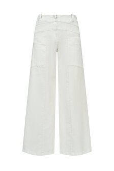 Triangle broek jeans wit