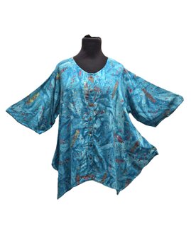 Blouse Wizard batik - licht blauw