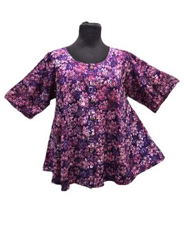 Blouse Moza batik - paars roze