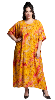 Kaftan oranje tiedye