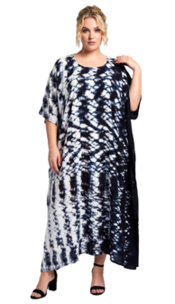 Kaftan wit zwart
