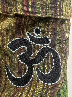 Broek katoen ohm patch - groen