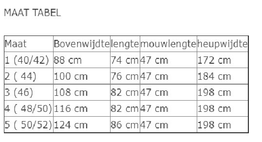 A-lijn shirt 3/4 mouw