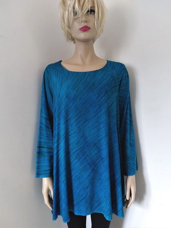 Blouse turquoise krijt - Liz