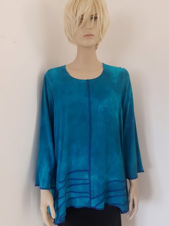 Blouse petrol turquoise - Liz