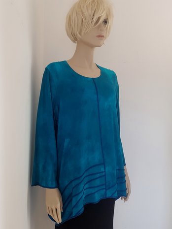 Blouse petrol turquoise - Liz