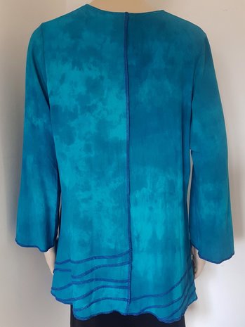 Blouse petrol turquoise - Liz