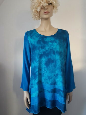 Blouse petrol turquoise 2 - Liz