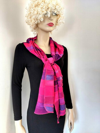 Cyclaam fuchsia viscose sjaal - Liz