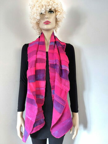 Cyclaam fuchsia viscose sjaal - Liz