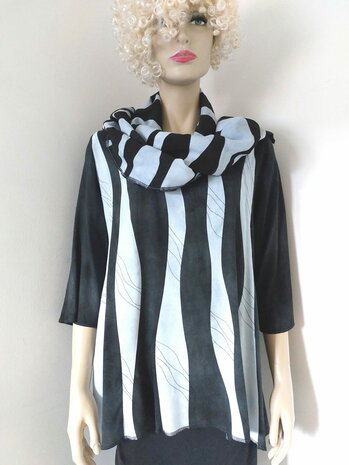 Blouse zebra stiksels - Liz