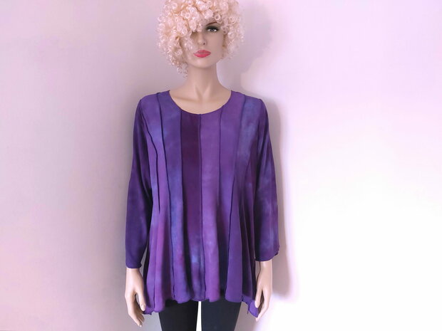 Blouse paars viscose - Liz