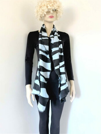 Zebra viscose sjaal 2 - Liz