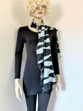 Zebra viscose sjaal 2 - Liz