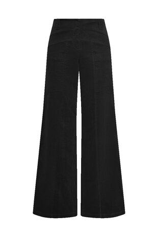 Triangle broek brede rib zwart