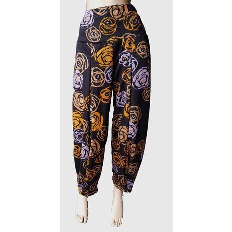 Broek Lia geel lila