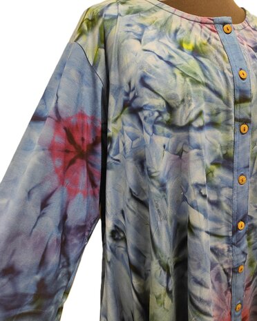 Shirt wizard tiedye blauw