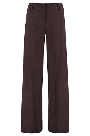 Triangle broek viscose stretch bruin