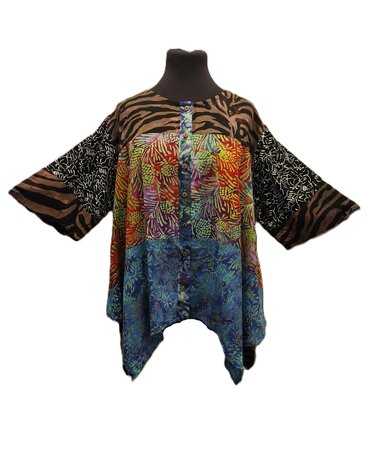 Blouse wizard batik patch multi 1