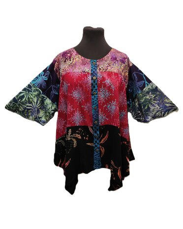 Blouse wizard batik patch multi 2