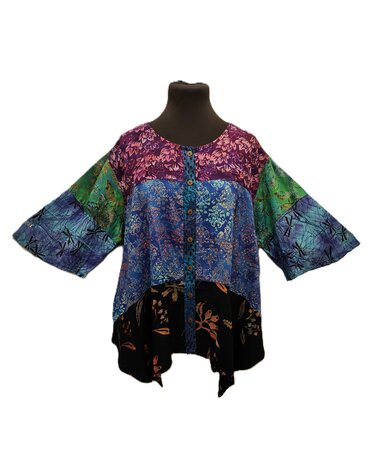Blouse wizard batik patch multi 5