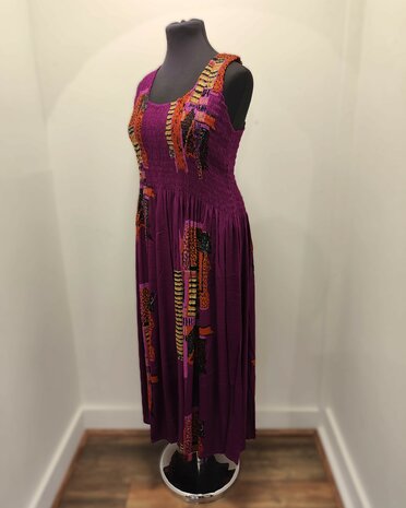 Jurk Kareta - donker fuchsia
