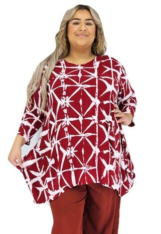 Tuniek Loes - rood wit