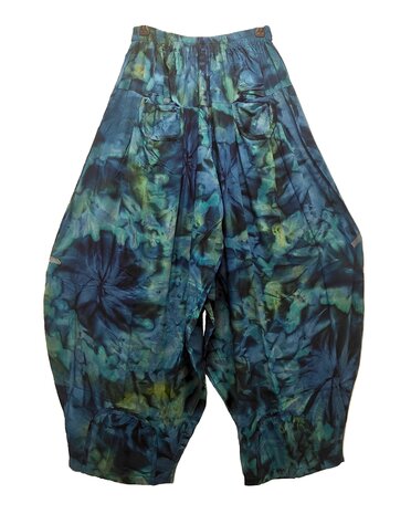 Broek Sindy +10 tie dye - petrol