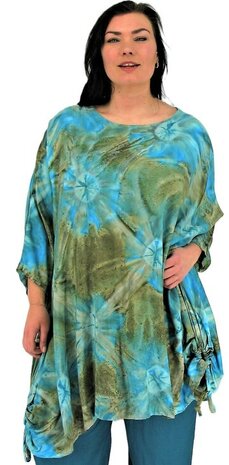 Tuniek Ebony Turquoise goud