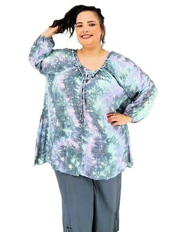 Blouse Dakota lila aqua