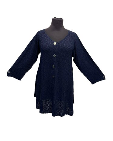Vest Madelief donker blauw