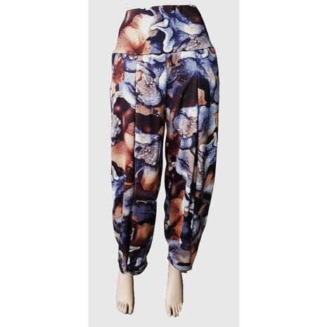 Broek Lia bruin blauw