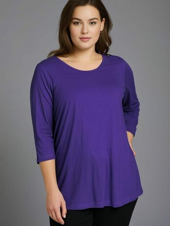 Shirt Amy viscose paars