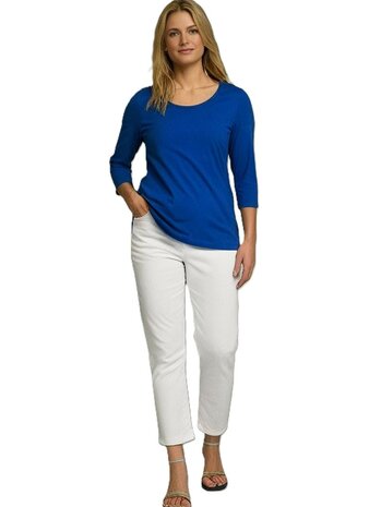 Shirt Amy viscose kobalt blauw