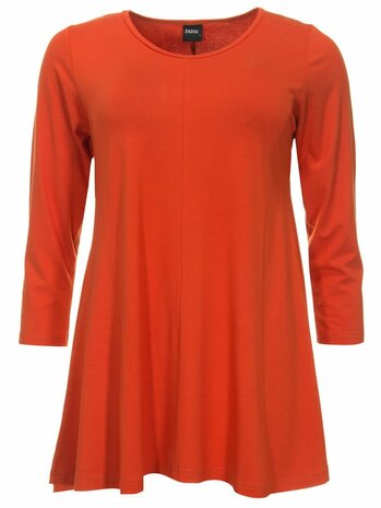 A-lijn shirt 3/4 mouw oranje