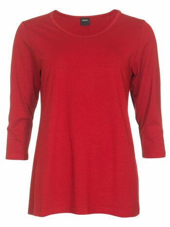 Shirt Amy viscose donker rood