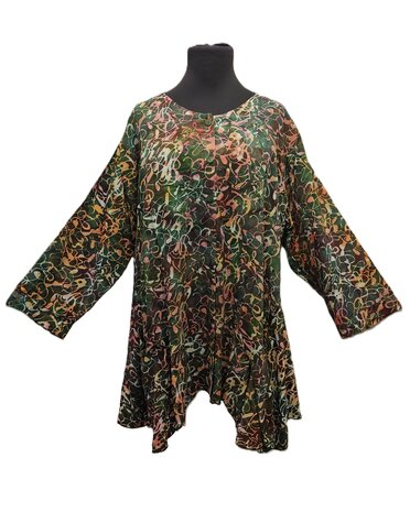 Blouse b148 batik groen multi