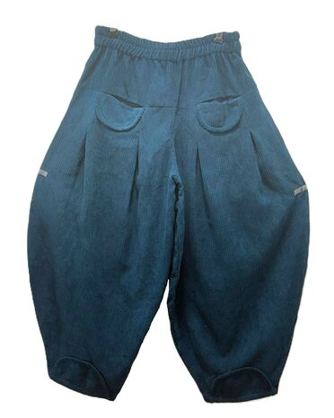Broek Sindy +10 rib petrol