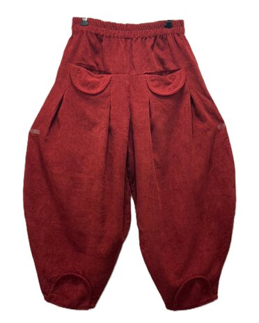 Broek Sindy +10 rib bordeaux