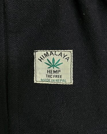 Broek Hennep visgraat zwart