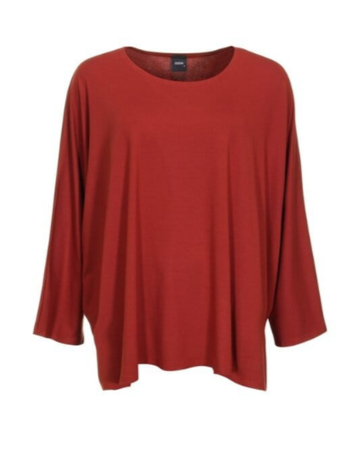 Wijd shirt Mery lang lm terra