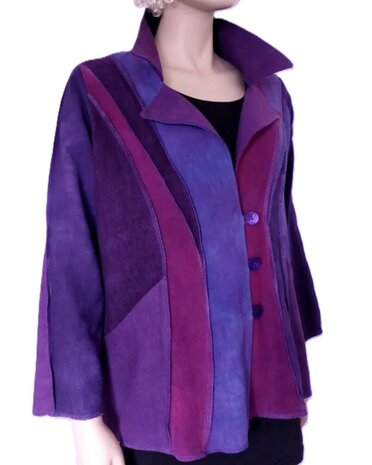 Linnen jasje paars cyclaam - Liz