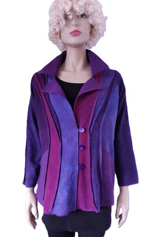 Linnen jasje paars cyclaam - Liz