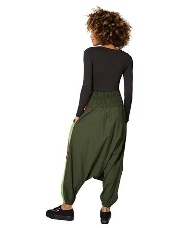 Harembroek katoen army rood